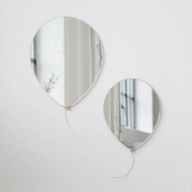 

Декоративное зеркало в эстетике, воздушный шар, ручная работа, зеркало неправильной формы для ванной комнаты, душа, Espelho Grande, украшение комнаты CY50DM
