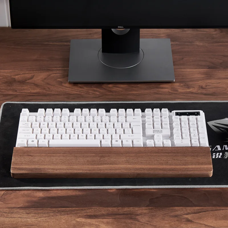 Teclado Mecânico Resto da Mão de Madeira Maciça 87 Chave do Computador Descanso de Palma do Mouse Almofada de Pulso k2 Chave Filco de Madeira Ikbc Resto de Pulso - Imagem 3