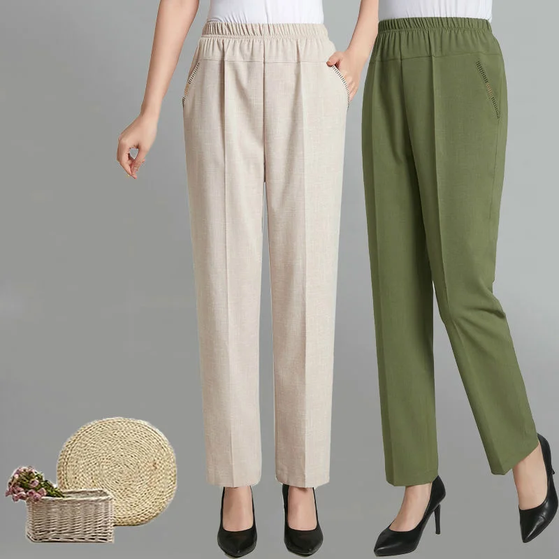 Рисунок 2 - Брюки женские прямые из хлопка и льна