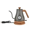 220V/ 110V 1L  kettle, 304 stainless steel, gooseneck spout, coffee maker, fine teapot with thermometer 2