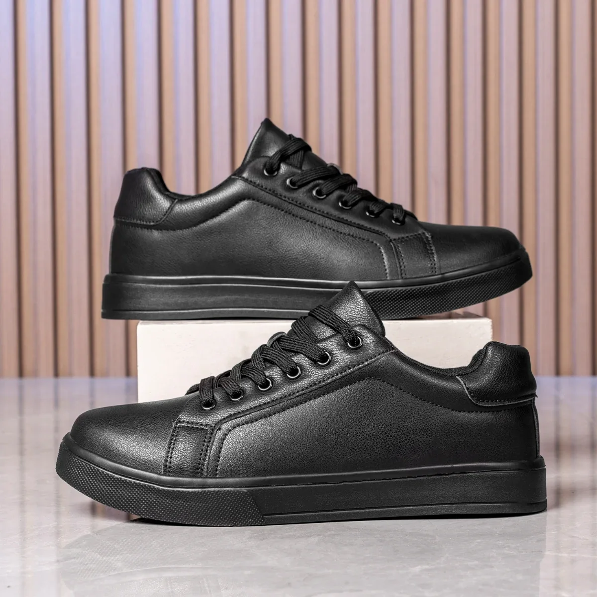 LeatherMenShoesSneakersTrendCasualShoeBreathableLeisureMaleSneakersNon-slipFootwearMenVulcanizedShoes-AliExpress322