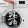 Home socks hanging rope creative multi-function washing clothes basket net washing socks drying socks rack Divider Dry Tools 3