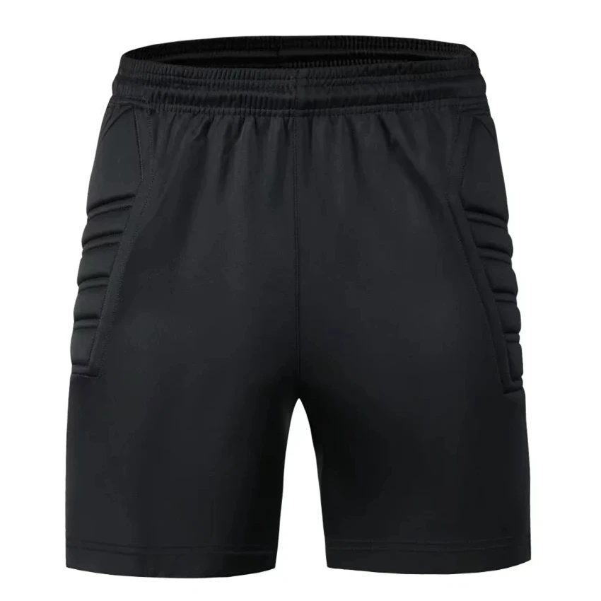 Men Shorts Team Uniform Sets Men Kids Soccer Goalkeeper Training Shorts Football Rugby Shorts Sports Goal Keeper Goalie Knee Hip Pad Sponge Protection