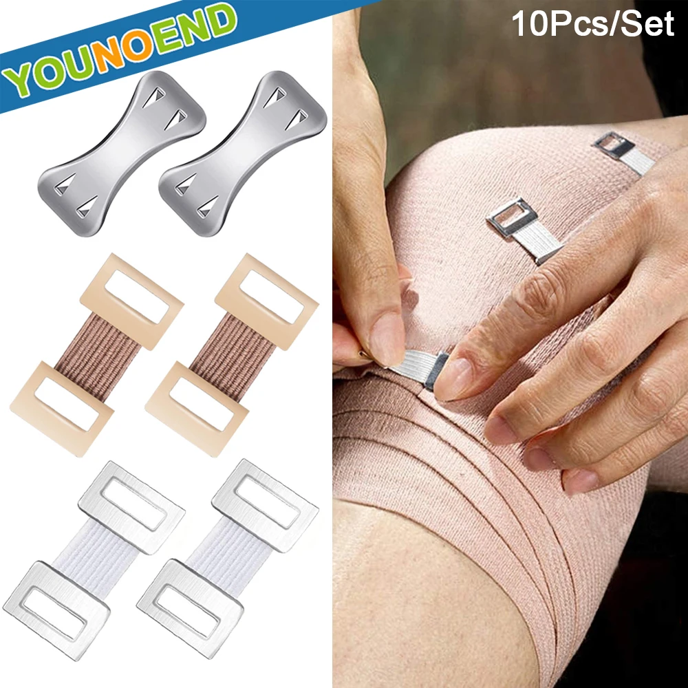 

10Pcs Bandage Wrap Clips Metal Clasps Replaceable Wrap Fastener Clips for Elastic Bandage,Crepe Bandages,Secure Fastener Bandage