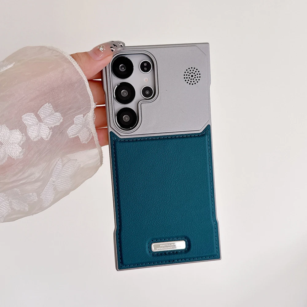 غلاف حماية جلد فاخر مغناطيسي بدون إطار لهواتف Sams...