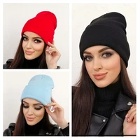 New Unisex Multicolor Autumn & Winter Beanie Hat Men Basic Daily Beanie Women Soft Knitted Hat Elegant All-match Streetwear Cap 4