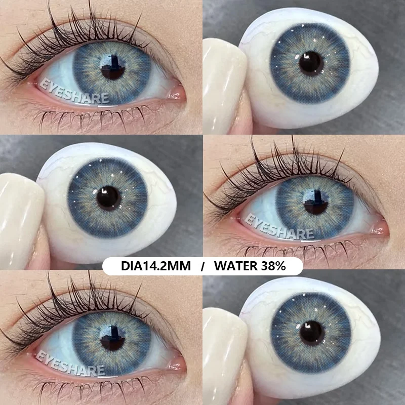 EYESHARE Blue Vision Fashion Contact Lenses - Korean Style Natural Colored Eye Lenses