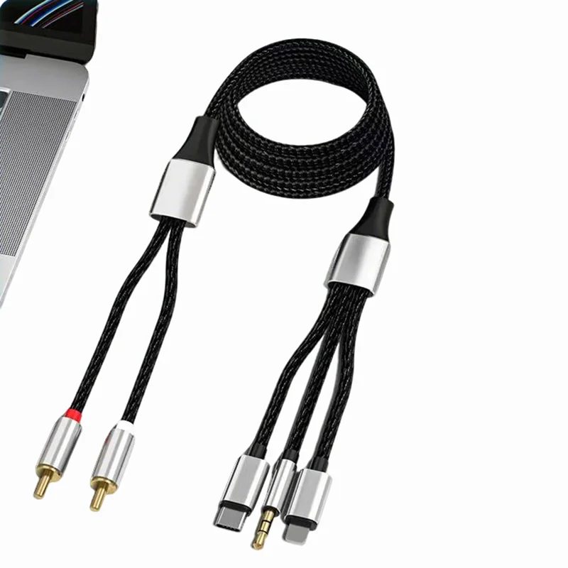 Way Aux Splitter RCA To Pin Aux Stereo Y Splitter Audio