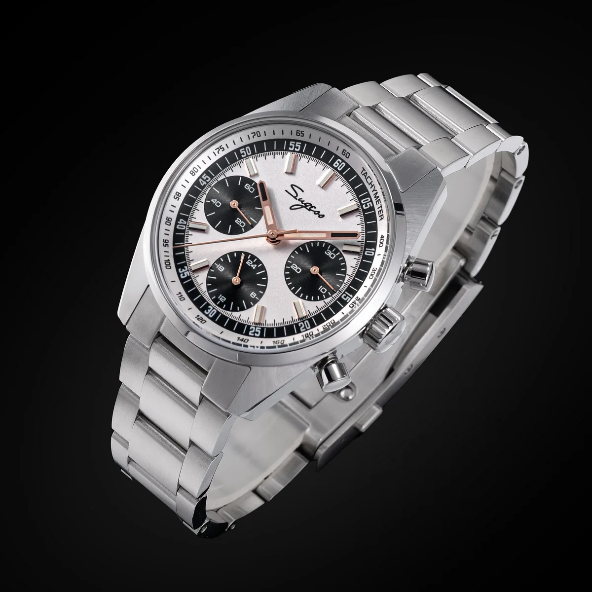 Sugess Mens Watch 38mm Chronograph Mechanical Wristwatches Tianjin Gooseneck Movement Sapphire Crystal Roulette Dial S465 new S3147e36f96d543ee877dbb0f3fb982a5B