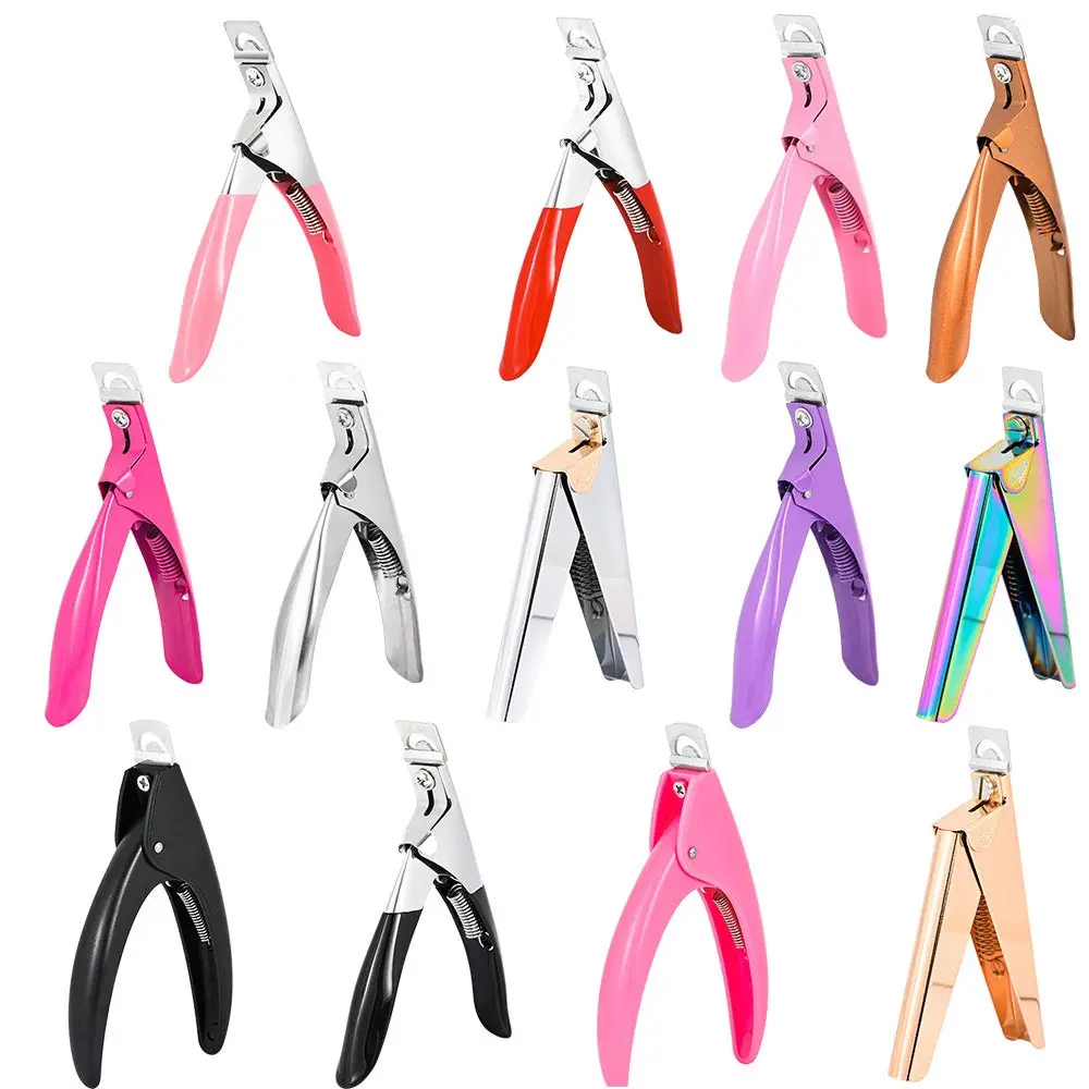 14 Designs Professioneller künstlicher Nagelknipser aus Acryl für Acrylnägel, Nagelspitze, 1 Stück, Edelstahl-Nägeltrimmer, Maniküre-Werkzeuge – Detail 1