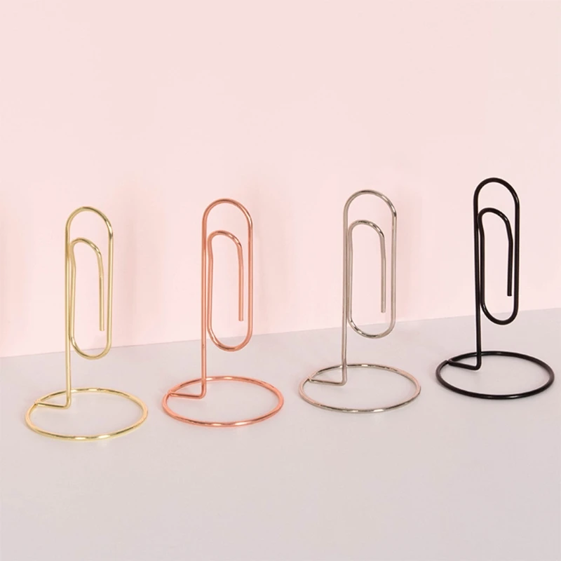 2 stks Memo Pad Clip Retro Houten Typemachine Kaarthouder Mini Memo Clip Bureau Foto Houder Stand Desktop Kaarten Clips