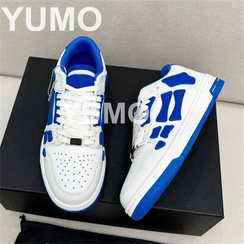 

Bone Shoes Men's and Women's 2023 New Small White Shoes Mixed Color Lace Up Color Matching Couple Leisure Sports Board Shoes