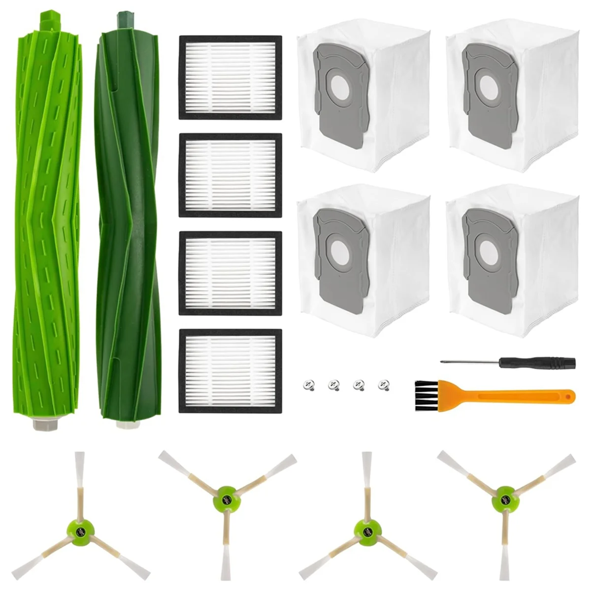

Replacement Kit for E & I & J Series, I1 I1+ I7 I7+ I3 I3+ I4 I4+I6+I8+ J7 J7Plus E5 E6 E7 Roller Brushes