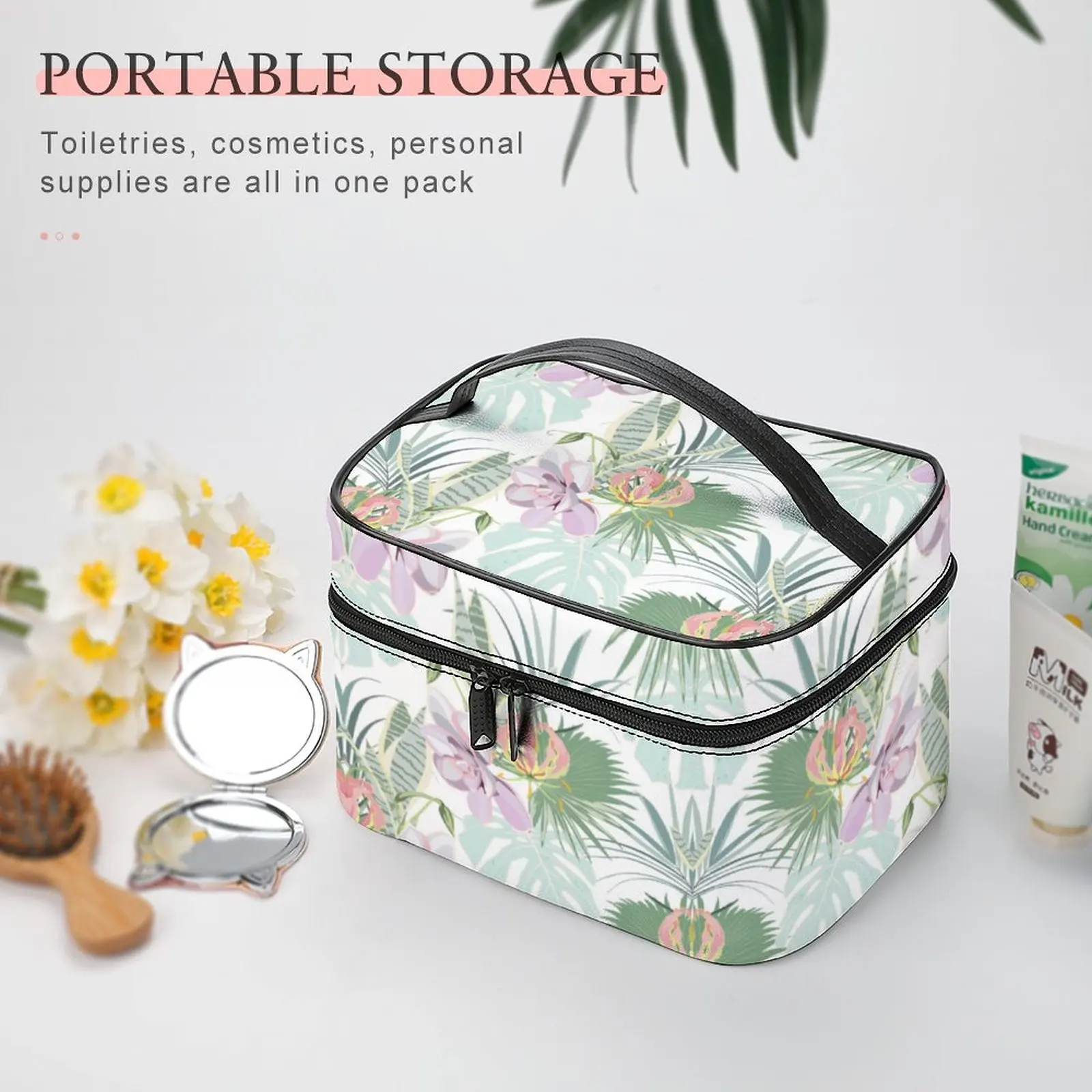 Customized Pattern Makeup Bag Color Printing Makeup Bag Women Multifunction Cosmetic Bag Toiletries Organizer Storage Wash Bag