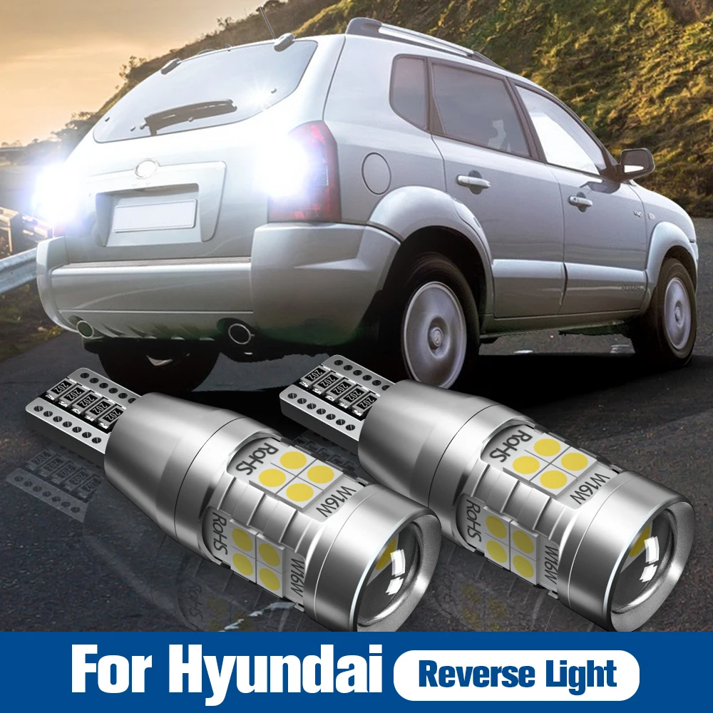 Светодиодная лампа задсветильник хода W16W T15 921 Canbus для Hyundai i10 i20 i30 i40 ix20 Santa Fe 2 3 4 Sonata