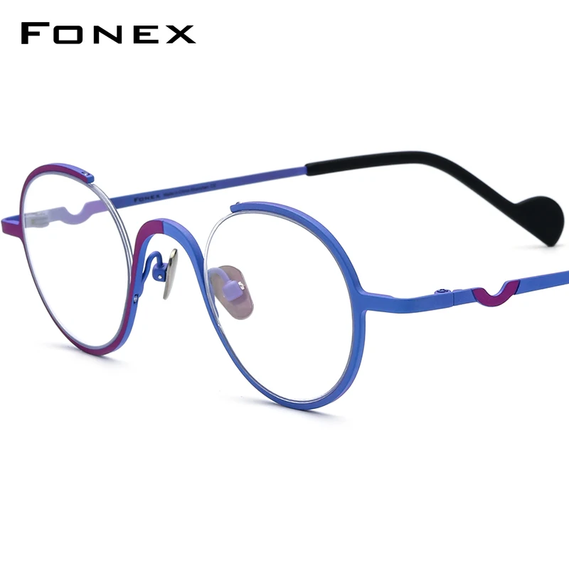 fonex-monture-de-lunettes-en-titane-pur-pour-femmes-lunettes-rondes-retro-colorees-lunettes-vintage-f85745-2022