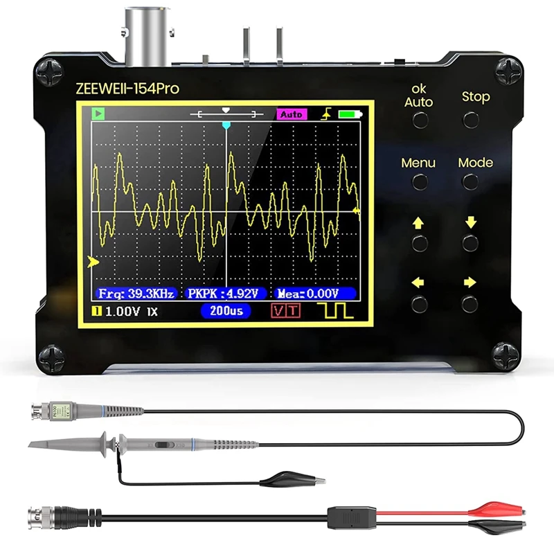 

Car Oscilloscope 14 Type Measurement, 40Msa/S Sampling Rate, 18Mhz Bandwidth, 2.4In LCD Display With 10X, 100X Probe