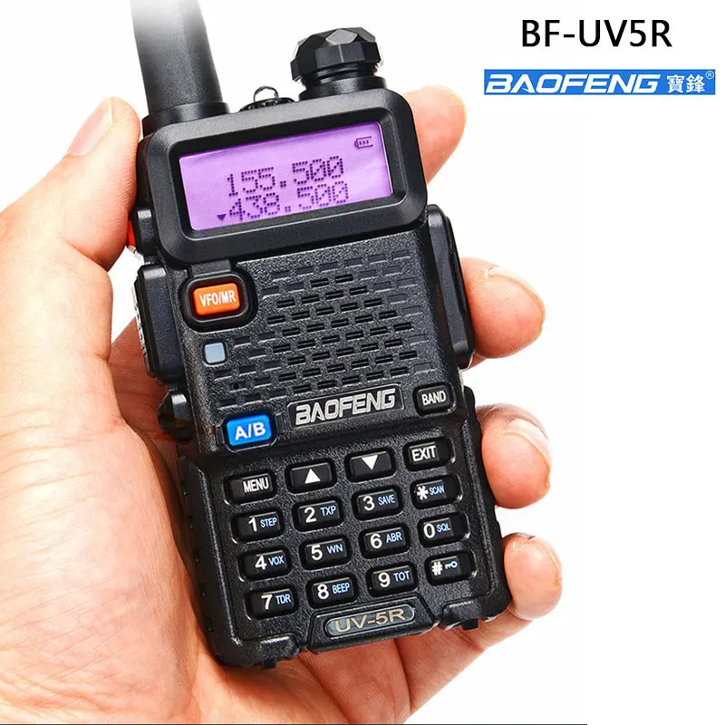 

Baofeng uv 5r Original 128CH 5W Walkie Talkie DualBand 136-174Mhz & 400-520Mhz Portable BF Two Way Radio Pofung HF Transceiver