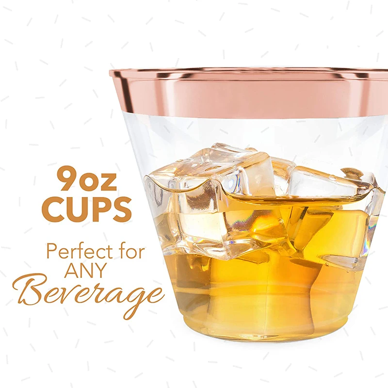 https://ae01.alicdn.com/kf/S3148c275606e496da49b1aa2357d9bbbn/10-50-100pc-Disposable-Plastic-Cup-9-Oz-Transparent-Drink-Cocktail-Cups-Rose-Gold-Rim-Wine.jpg