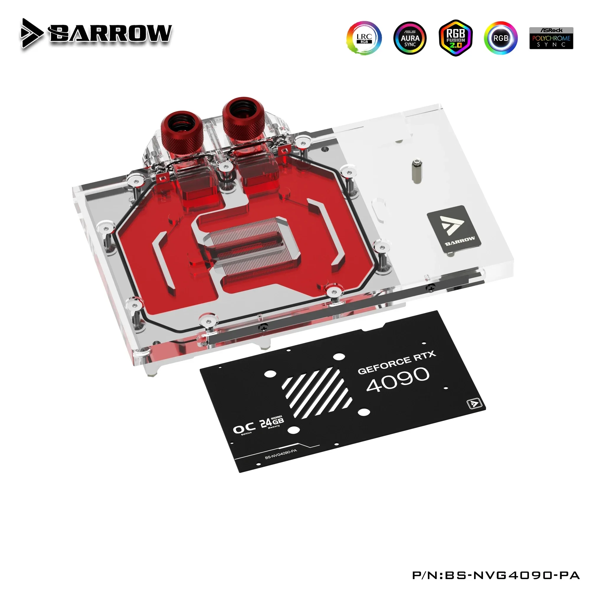 Blocco Acqua Gpu A Copertura Totale Carriola Per Nvidia Rtx 4090 5V Argb 3Pin Aura Sync