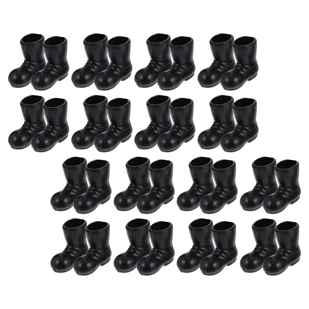 

50 Pcs Christmas Decorations Mini Boots Xmas Props Children Shoes Toy Miniature Plastic