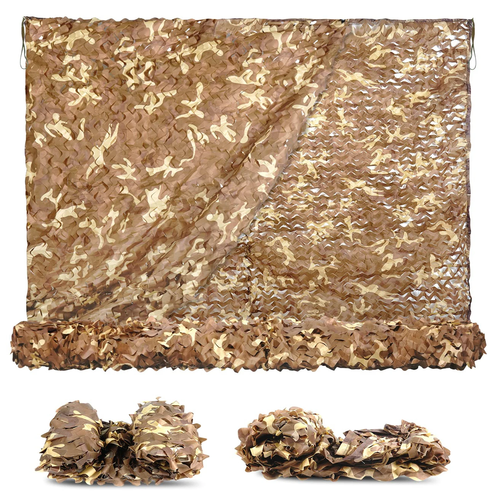 Camouflage Net 16 Sizes Hunting Concealed Sunshade Nets Car Cover Desert Camouflage Awning Shade Mesh Multi-function Multi-size