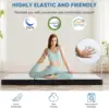 Tri-fold Memory Foam Mattress - 3 Inch Single Size Portable Floor Bed, Foldable Mat for Kids and Adults, Collapsible 5