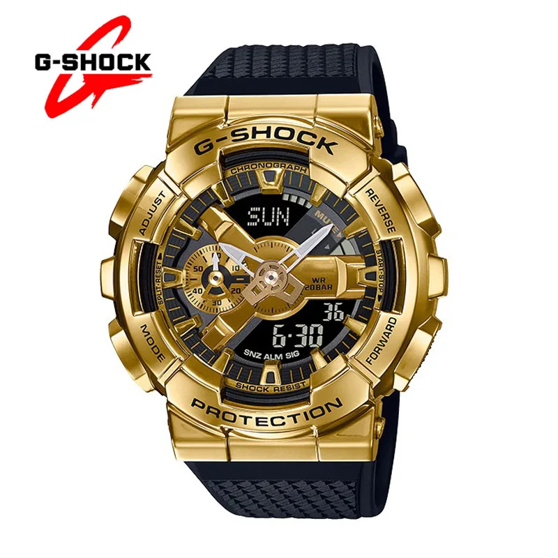 G-SHOCK GM-110 Men's Watches New Quartz Small Steel Cannon Casual Multi-functional Outdoor Sports Shock-proof Dual Display Watch