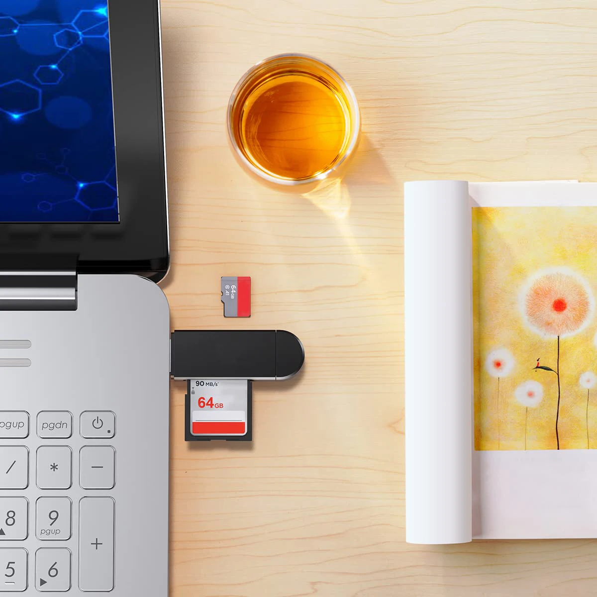 Portable Multi-Function Memory Card Reader & Adapter