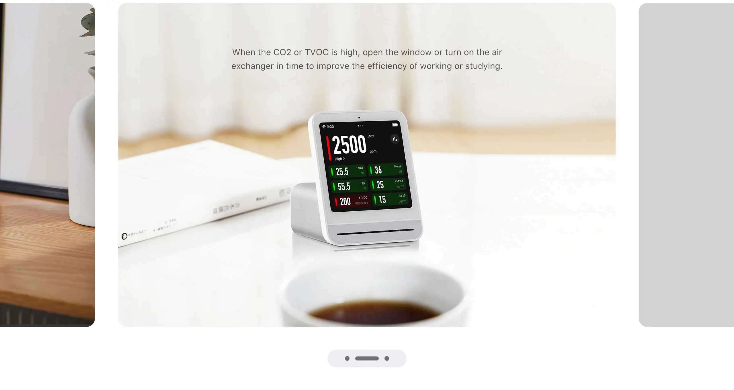 Original Air Monitor 2 Smart Home Touch Screen Control Temperature Humidity Sen