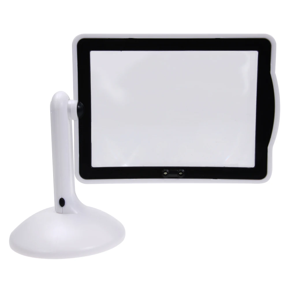 3X 180&deg; Rotatable Magnifying Glass Handsfree Loupe Screen Reading Foldable Multi-function Convenient LED Light,magnifying glass,reading magnifier