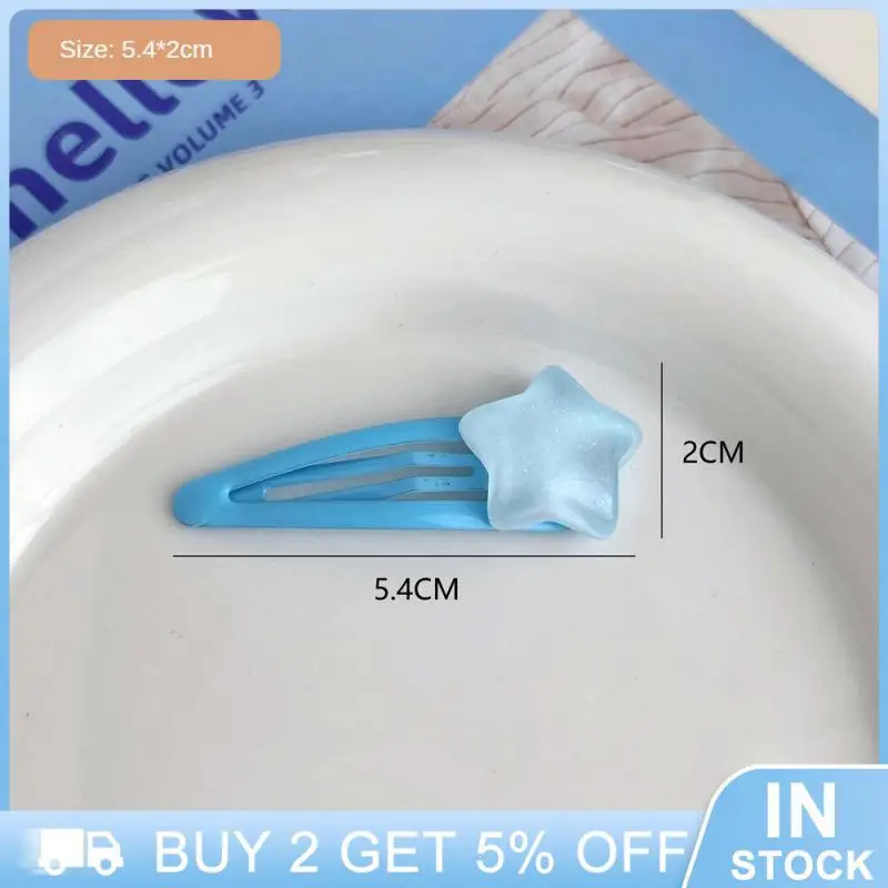 Bangs Duckbill Clip Soft Cute Hairpin Jelly Accessori Per Capelli Cute The Clouds Girl Heart Star Headphone Wild Hair Ring Simple Grip