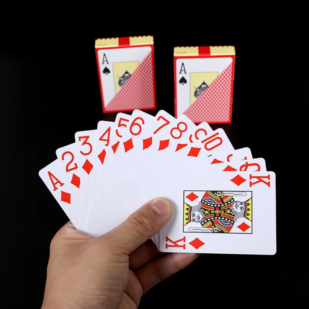 PVC Plastic Playing Card Flexible Scrub Waterproof Poker Club Cards Smooth Large Font Texas Hold'em for All Poker Games playing cards plastic playing cards