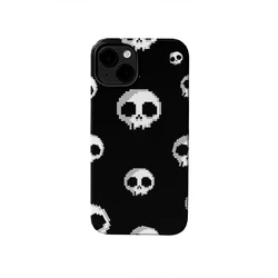 Skeleton Design Shockproof Silicone Phone Case with Black Background - iPhone 12 Mini (1)