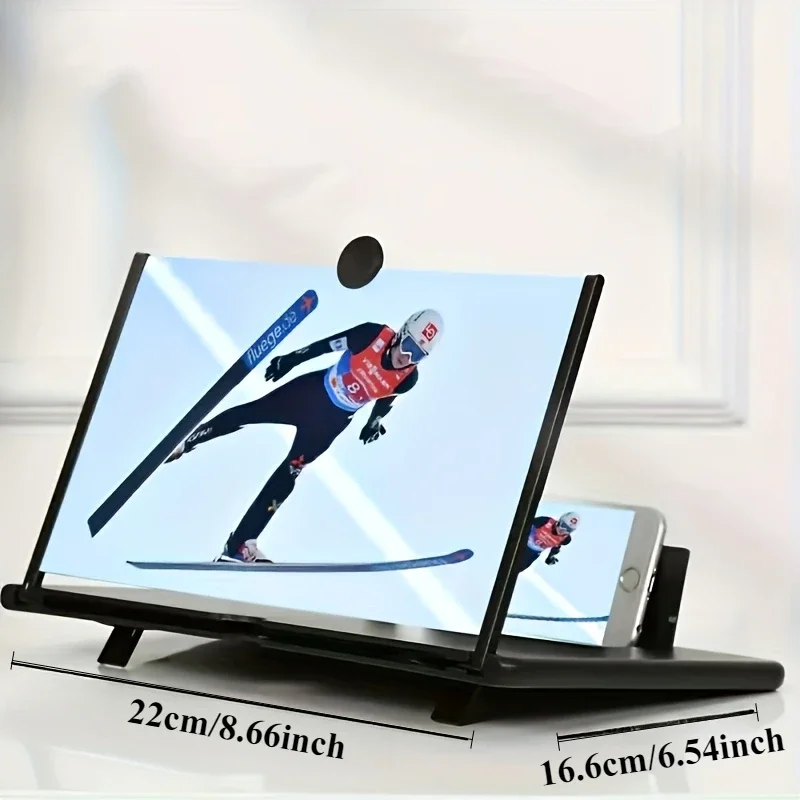 1pc 3D Magnifier Glass Screen Amplifier HD Anti Blue Light Magnifier for Cell Phones Flexible Tripod Mount No Battery Required magnifying glass