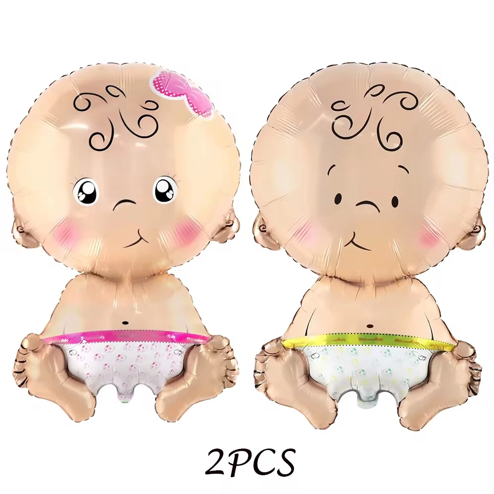 2pcs 32inch Baby Geschlecht offenbaren Luftballons Set Baby Ballons und Baby Ballons Twin Baby Dusche Party Dekorationen – Detail 7