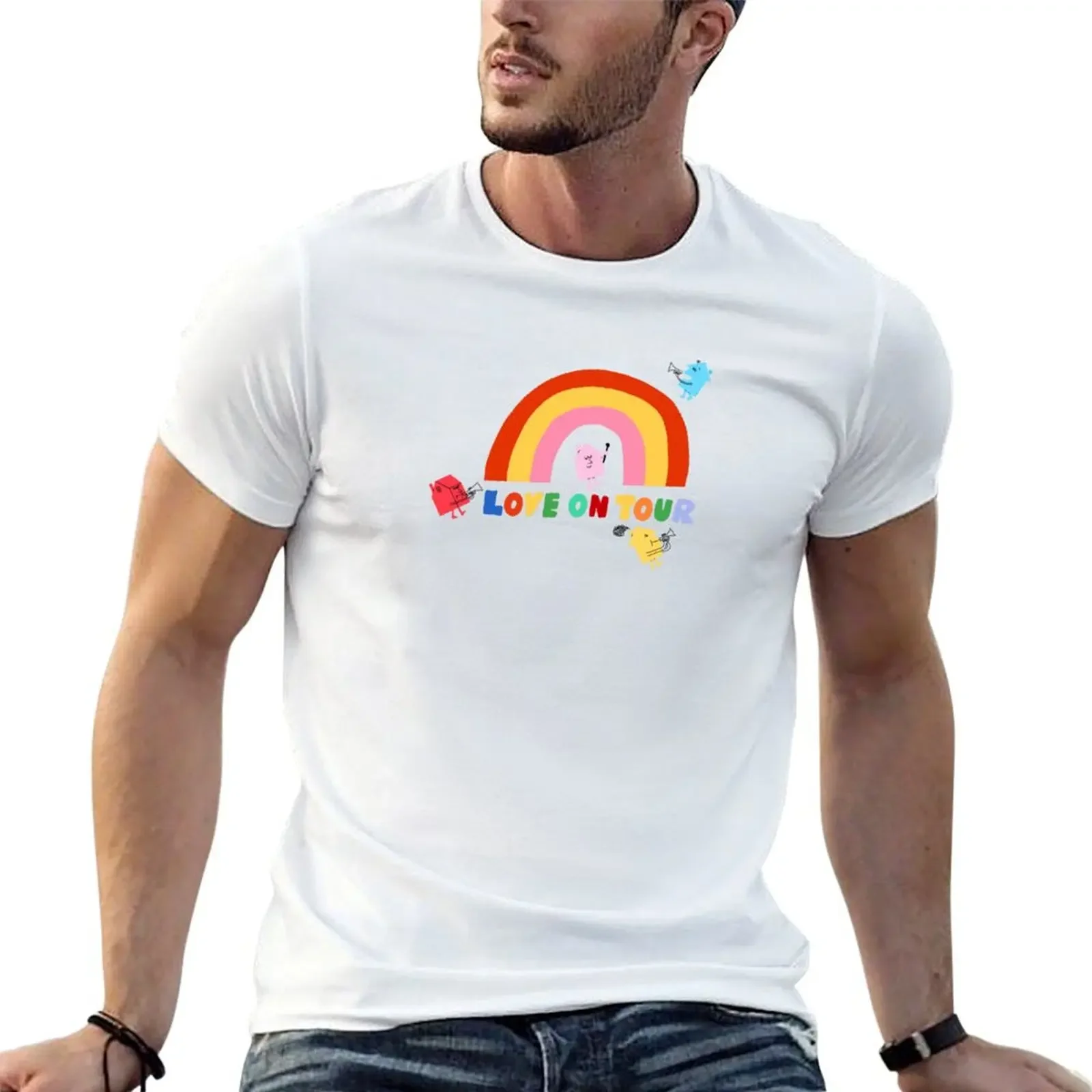 

Rainbow Houses T-shirt shirts graphic tees customizeds sweat shirts, men