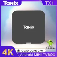 Глобальная Android 10.0 TV Box Tanix TX1 CPU Allwinner H313 Поддержка 4K 2.4G Wifi RAM 2 ГБ ROM 16 ГБ 8 ГБ Многоязычная Smart TV BOX