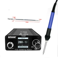 T12 75W Digital Soldering Iron StationTips Welding Rework Station  temperature adjustable control  microcontroller 2