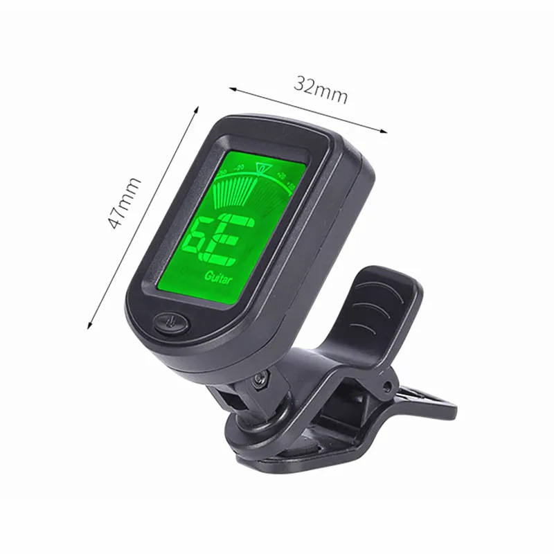 Universal Clip-On Electronic Tuner with LCD Display