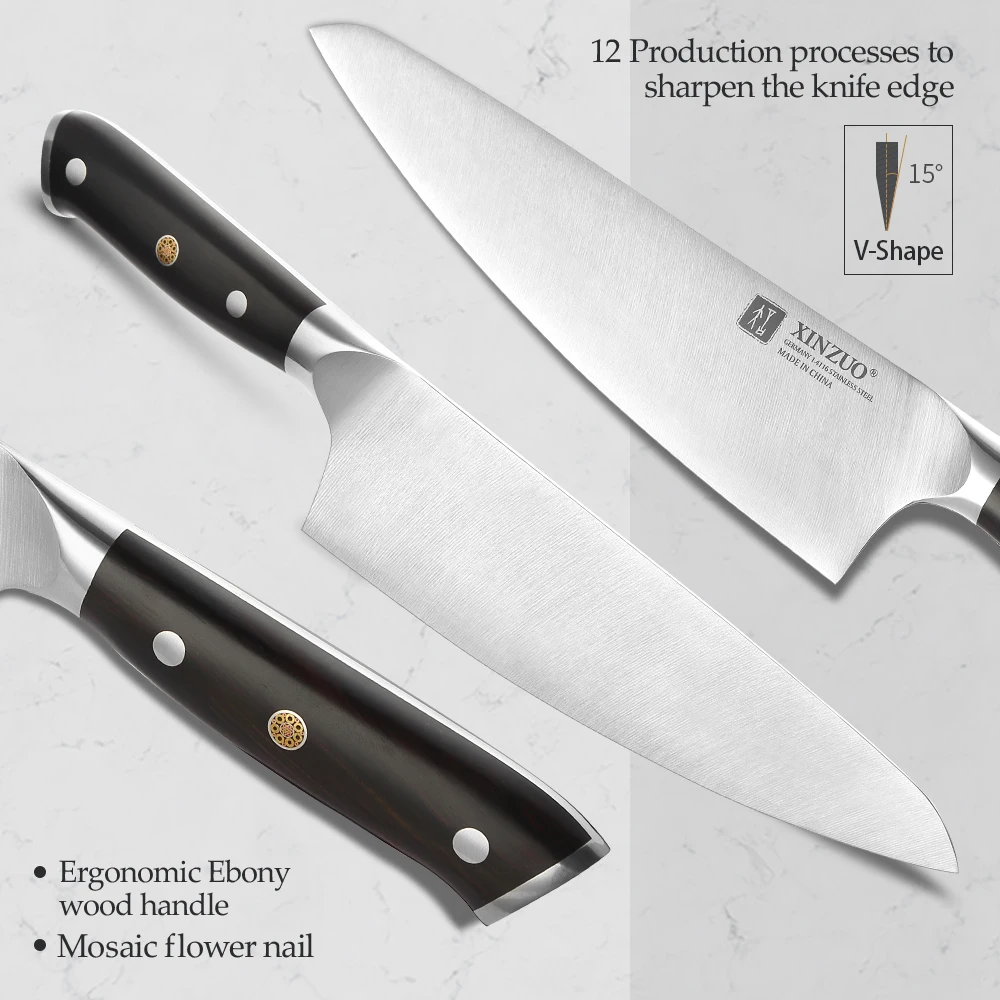 XINZUO 2 Piece Stainless Steel Multi-Purpose Knife Set