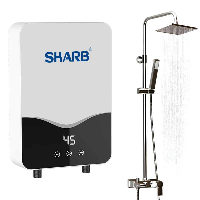 5500W Electric Hot Water Heater Tankless Instant Heating Set Bathroom Self-checking  Automatically Safety With Shower Nozzle - AliExpress