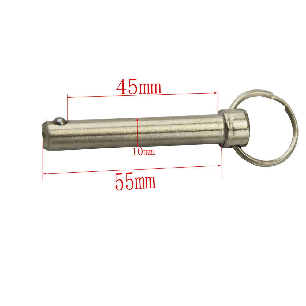 Lot De 2 Goupilles De Verrouillage Rapide 10 X 65 Mm Avec Cordon Anti-perte - Uxcell