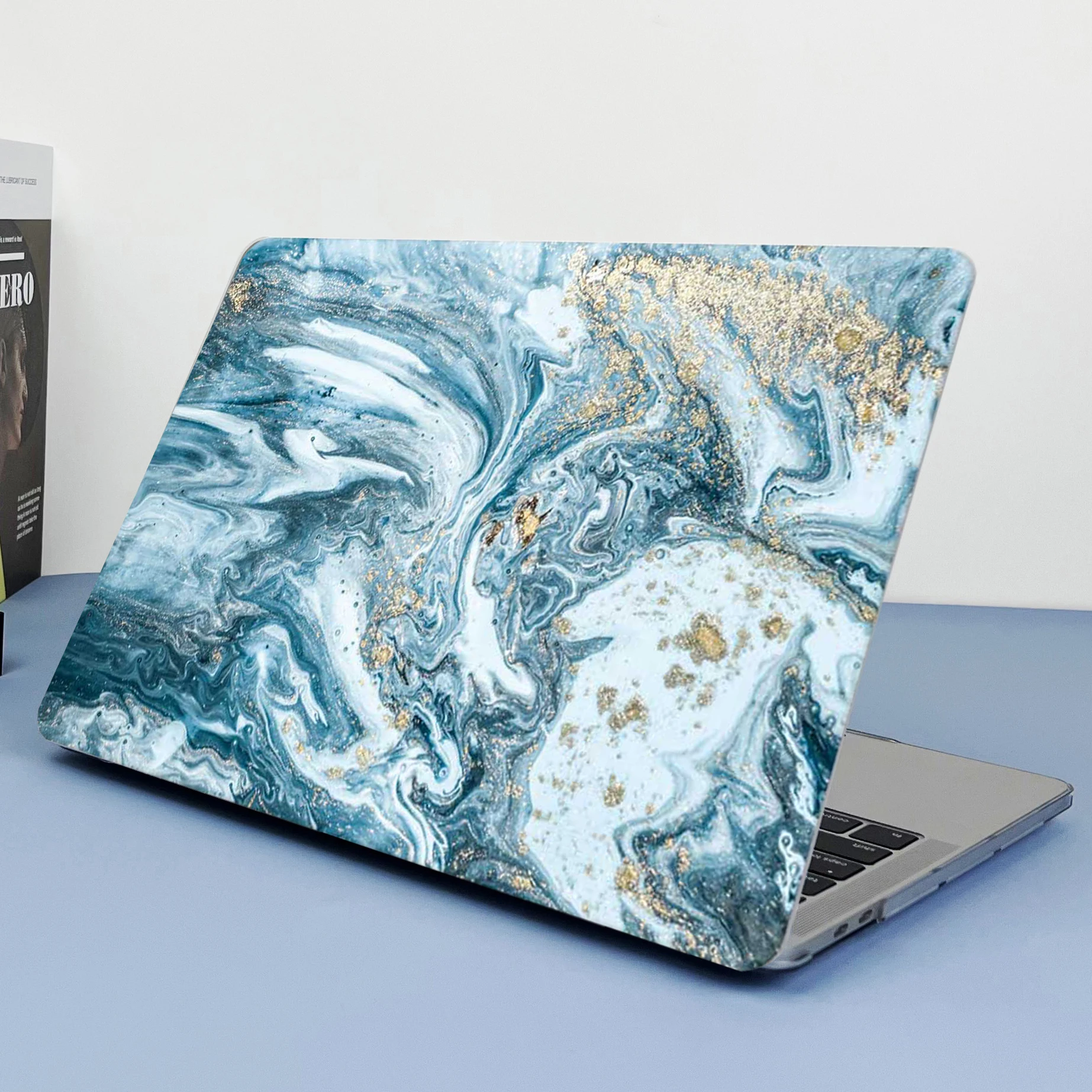 

marble skin Laptop Case For Macbook M1 M2 Chip Air Pro13 A2681A2179A2337A2338A2442A2289A2941 Touch bar/ID 15.3 14.2 16.2 inch