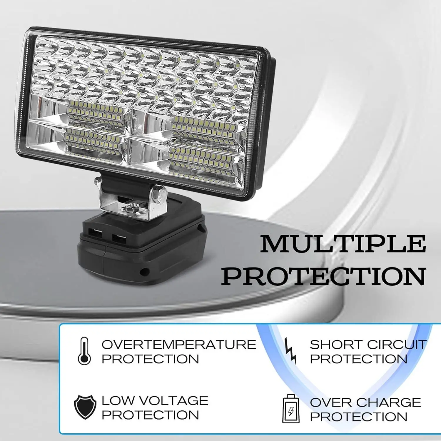 LED Work Lights Flashlight Electric Torch Spotlight Car Lamp for Makita 18V Li-ion Battery Adapter BL1815 BL1830 USB Power Bank led flashlight led work light work light