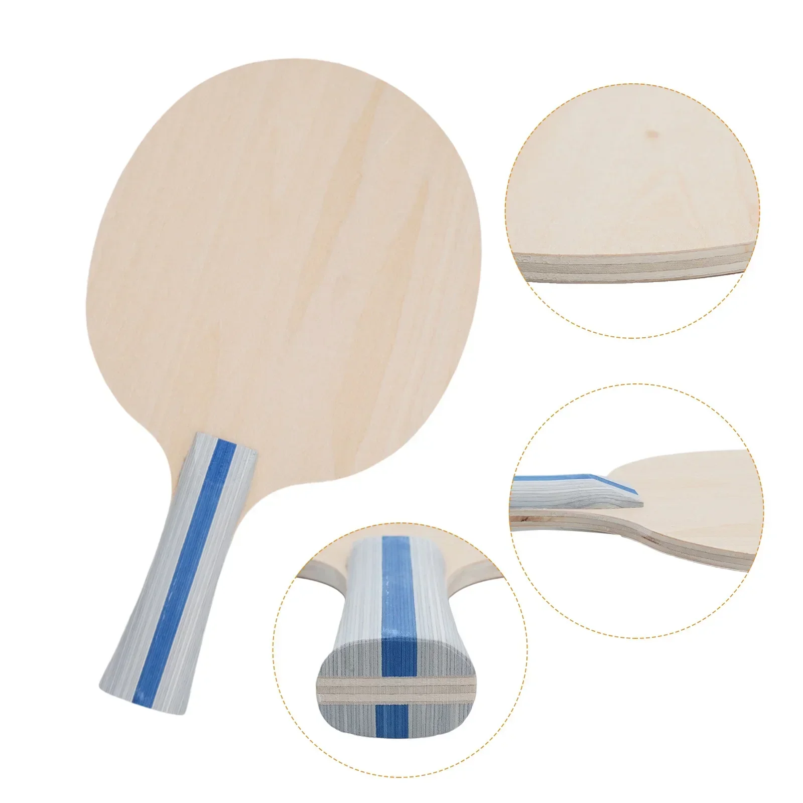 Table Tennis Racket Base Plate 1pcs Bottom Five-layer Pure Wood Sport Accessories Table Tennis Racket