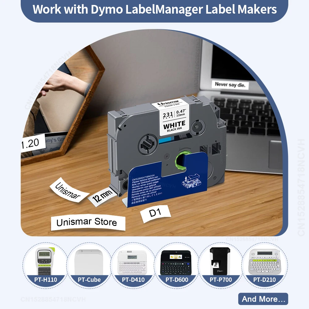 12mm 3-20PK TZE-FX231 TZE-FX241 131 631曲げラベルテープと互換性の