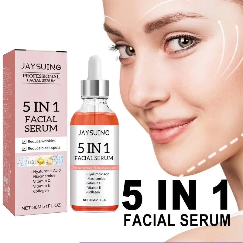 30ML 5-in-1 Facial Serum Blemish & Pigmentation Removal Essence Moisturising Skin Firming Blemish Reducing Beauty Serum