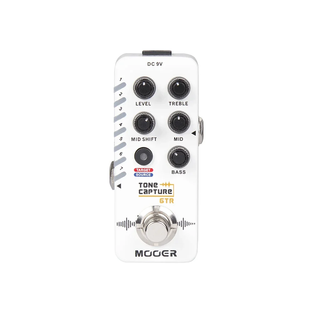 

MOOER Tone Capture GTR Guitar Effect Pedal 7 Preset Slots Switch Between TRUE BYPASS or BUFFER BYPASS Guitar Accessories