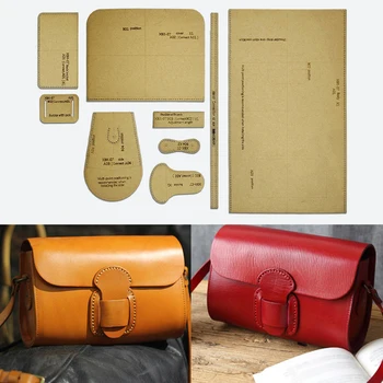 Leather Shoulder Bag Template Set 1